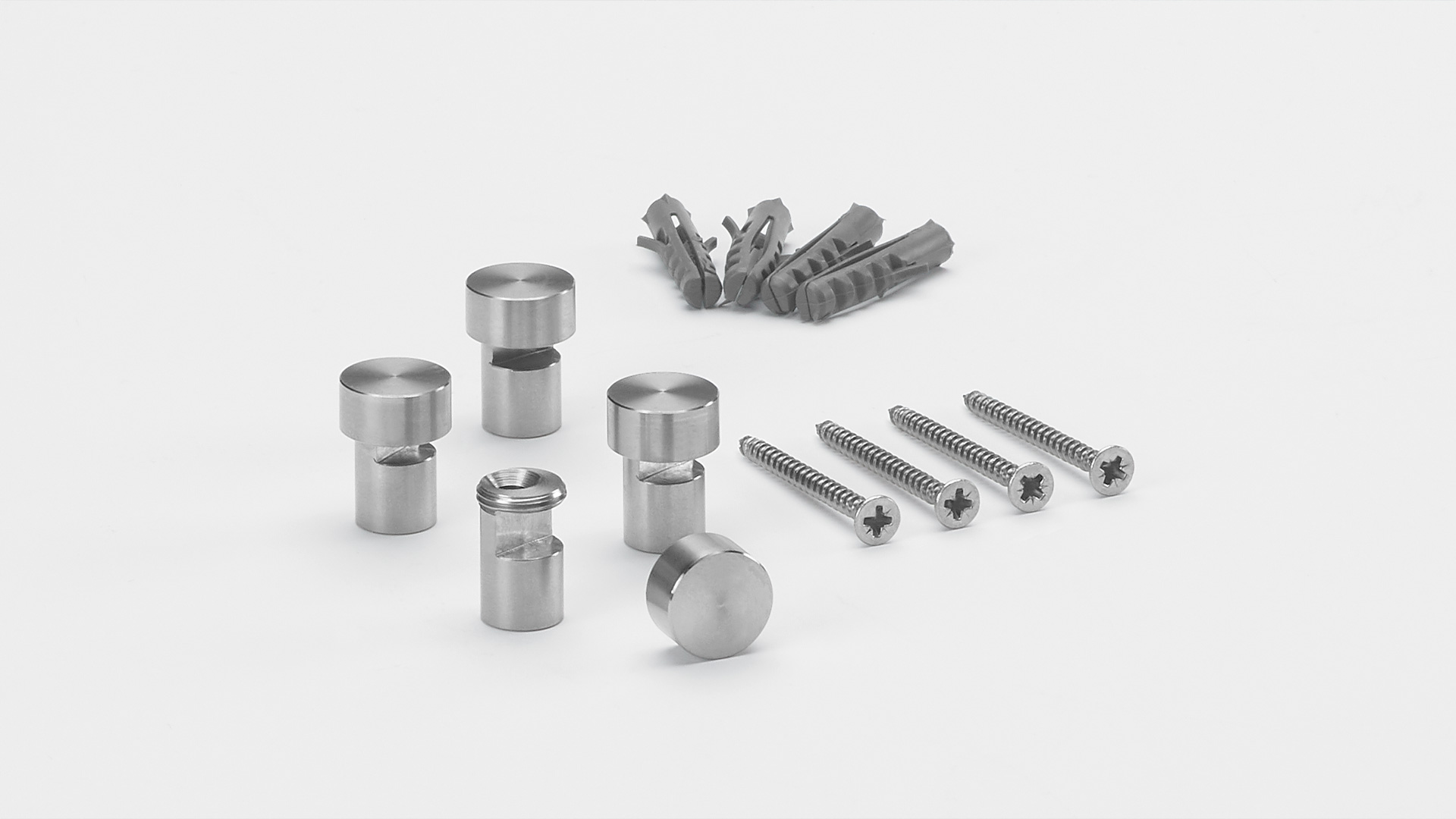 Wandhalter Edelstahl, 4er Set Wandhalter Edelstahl, 4er Set