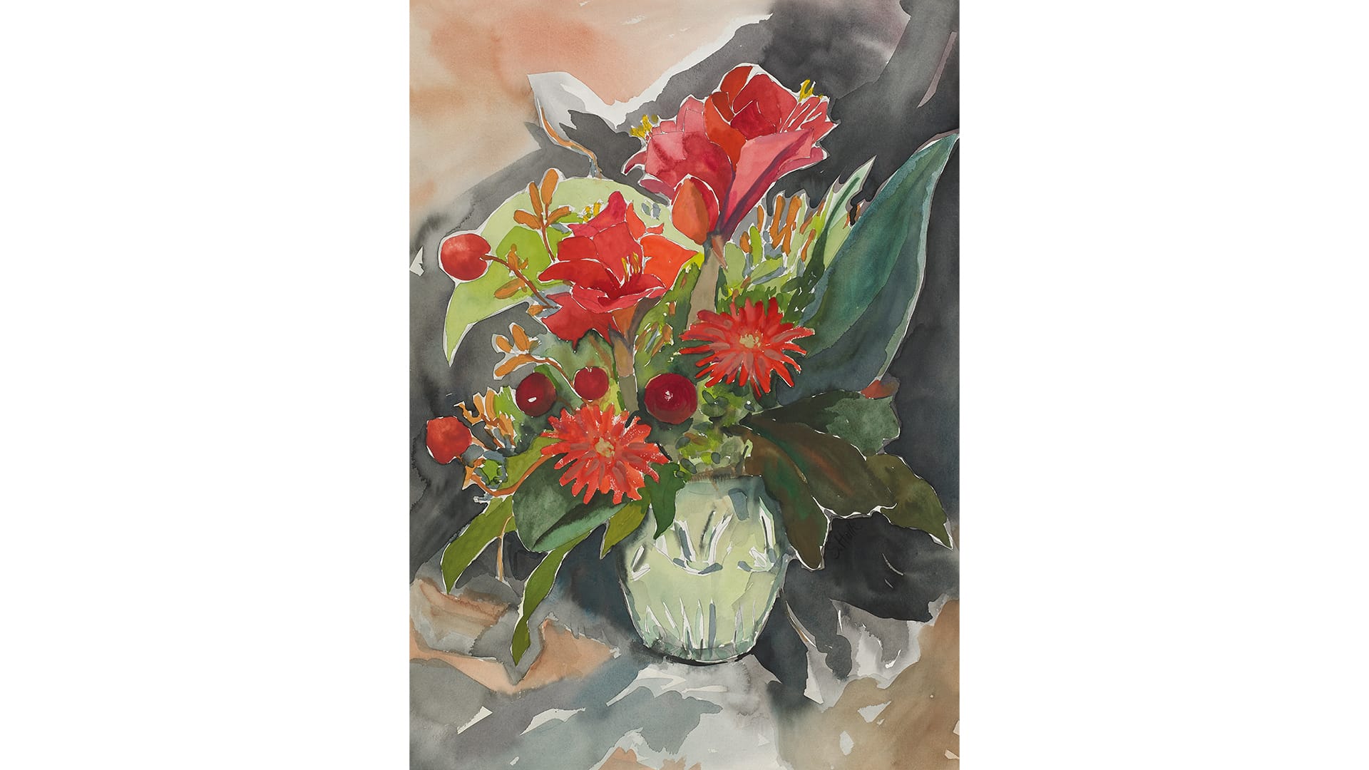 Stillleben - Vase mit Blumen No.02